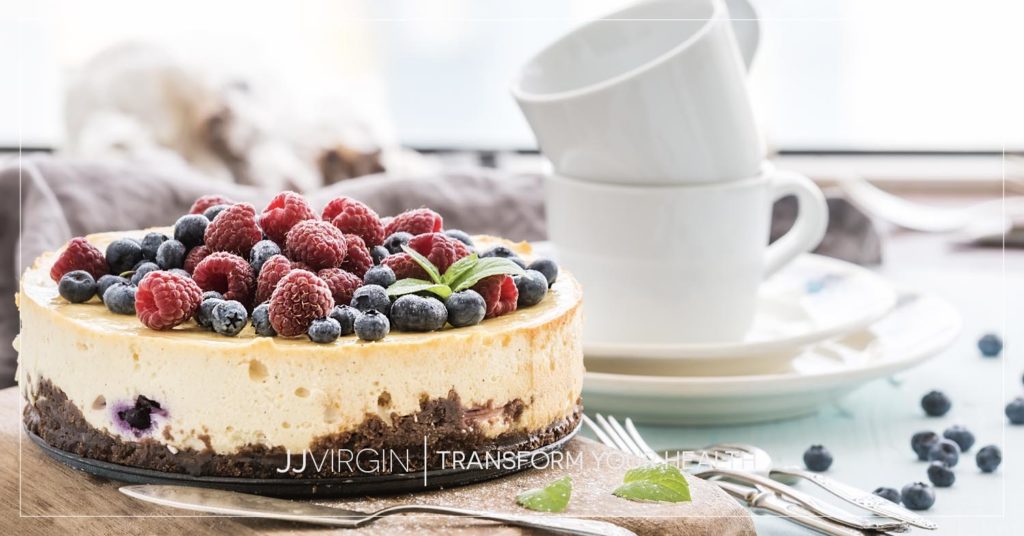 JJ's Five-Star Chocolate Chip Cookie Cheesecake